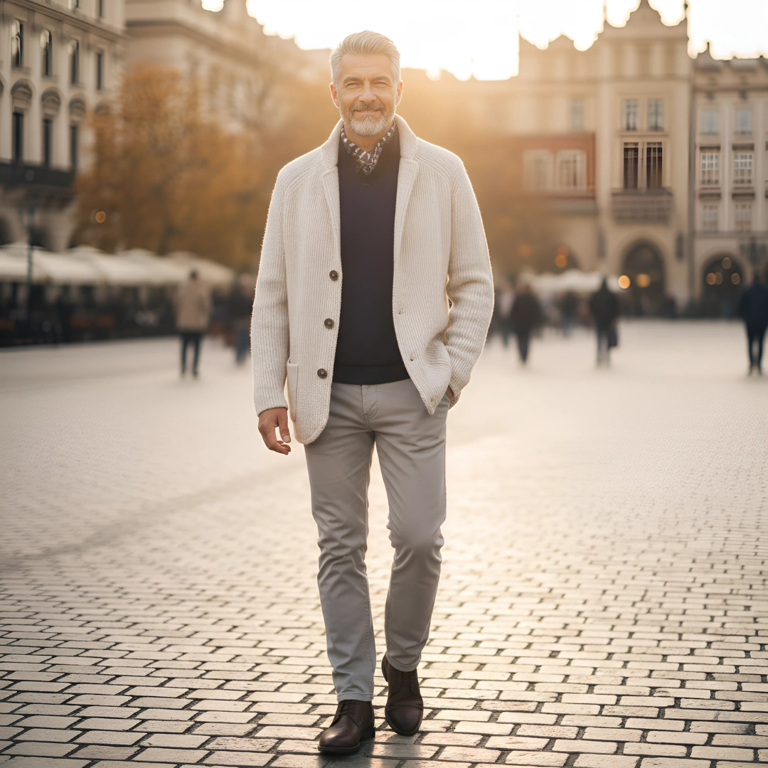 Philippe™ | Le cardigan masculin à l’élégance intemporelle