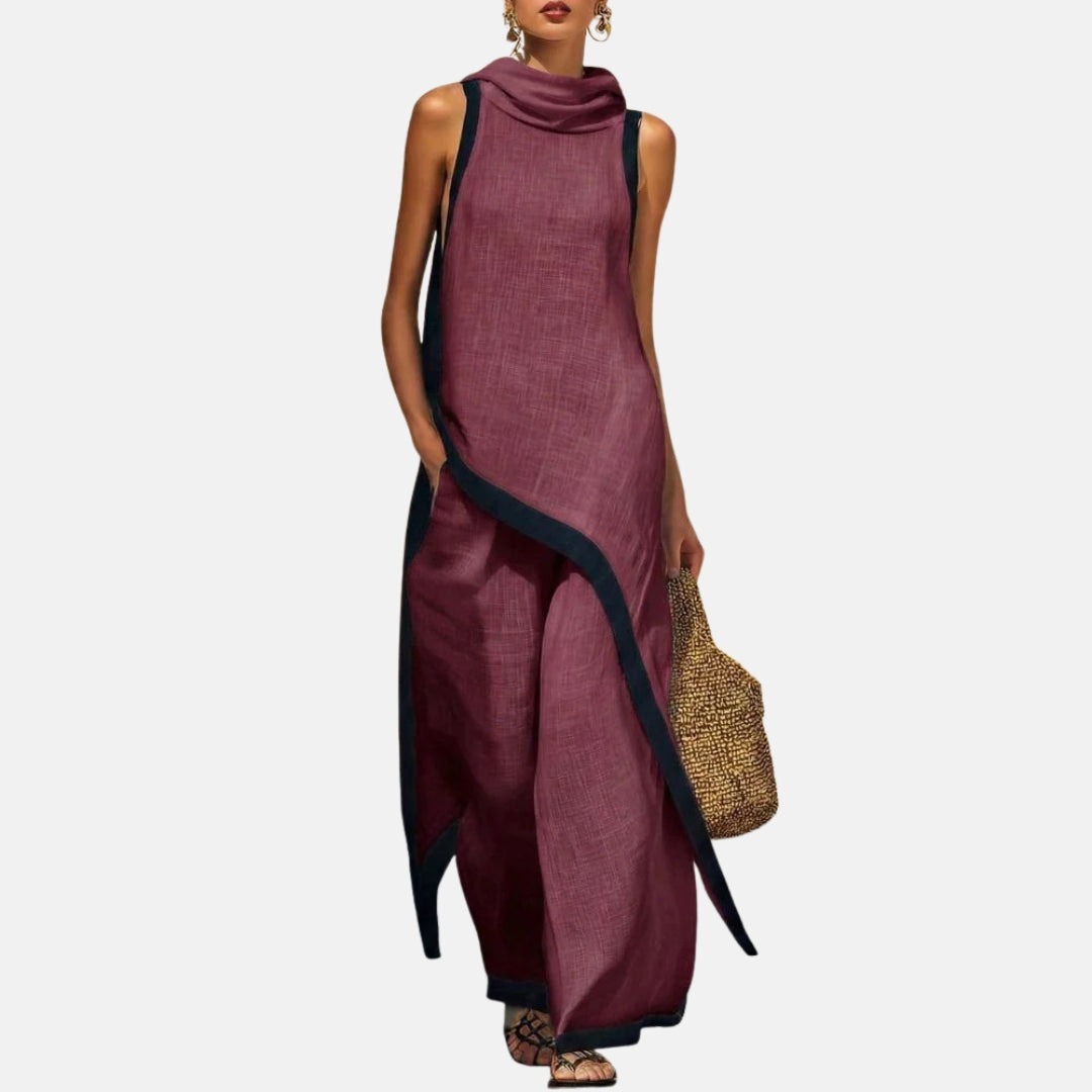 Vivienne | Ensemble Tunique et Pantalon Large
