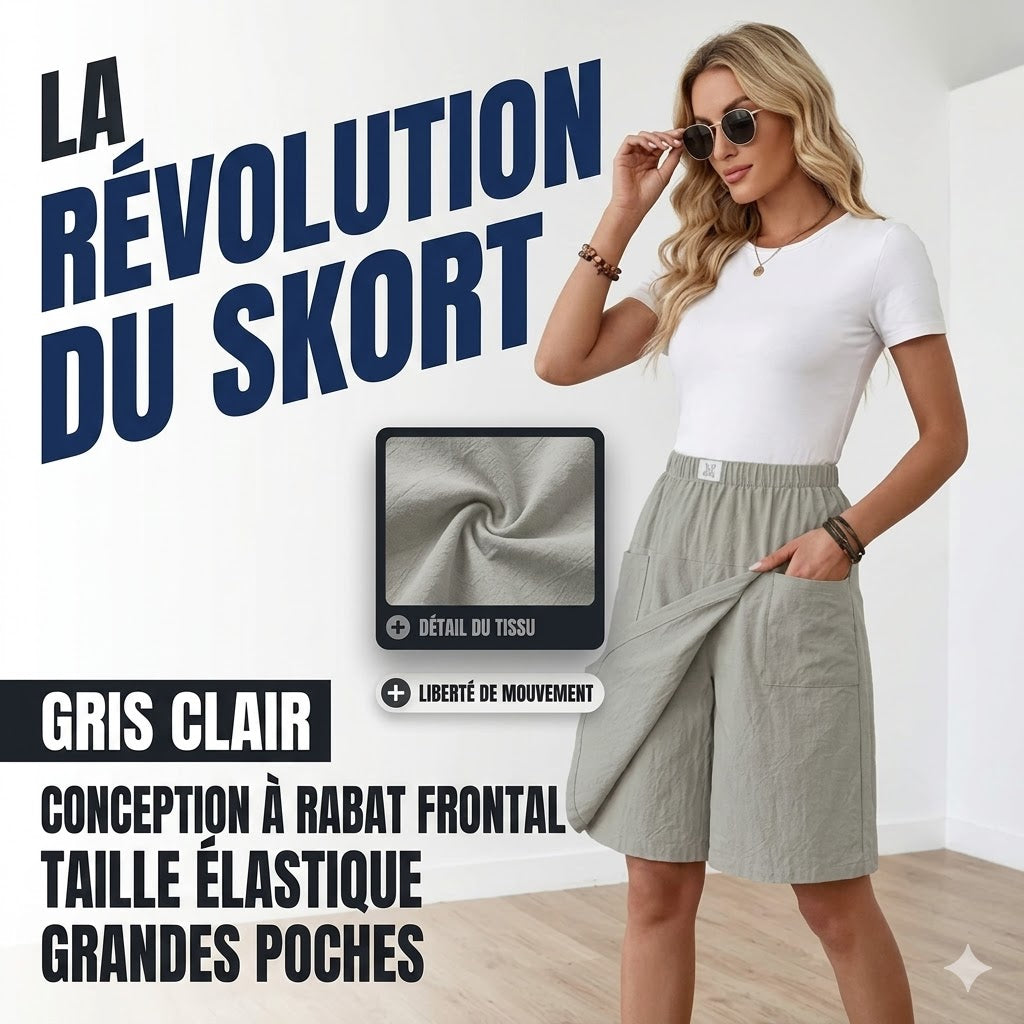 Libélle — Skort taille élastique poches liberté active