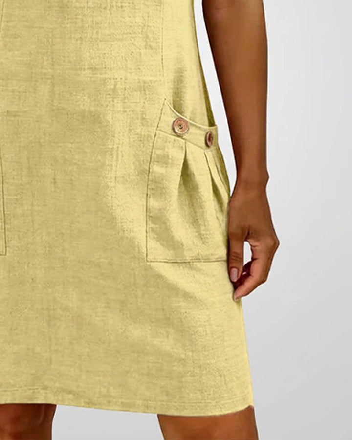 Florence | Robe en coton avec fermeture éclair