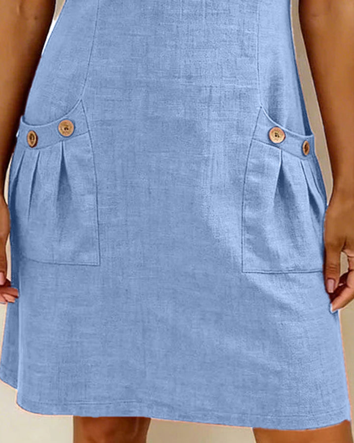 Florence | Robe en coton avec fermeture éclair