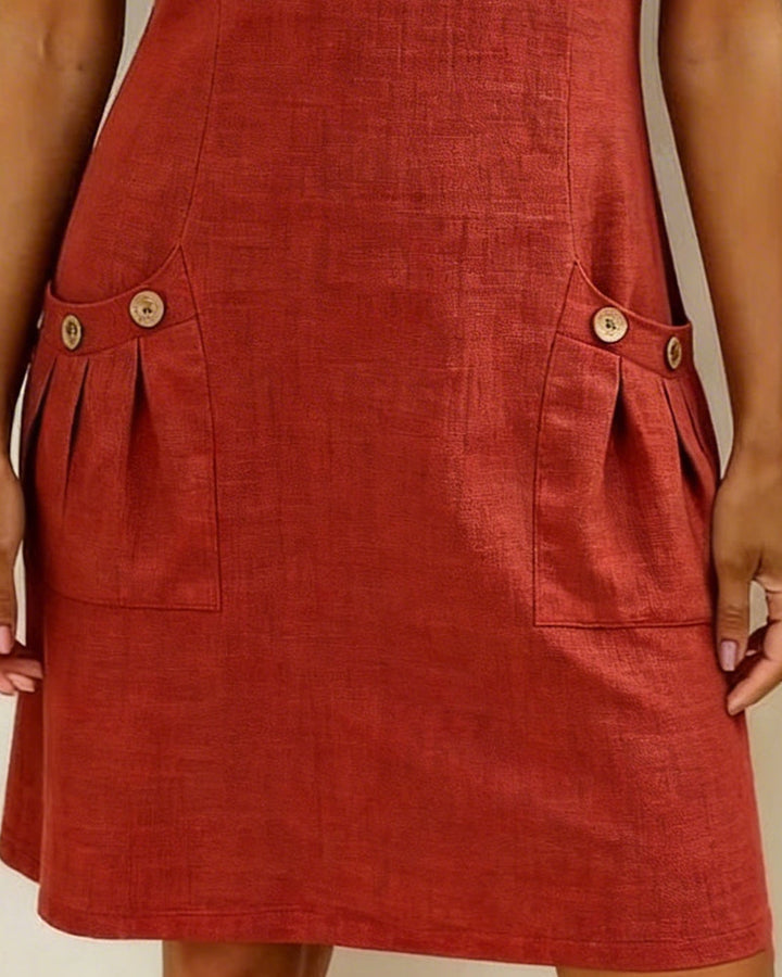 Florence | Robe en coton avec fermeture éclair
