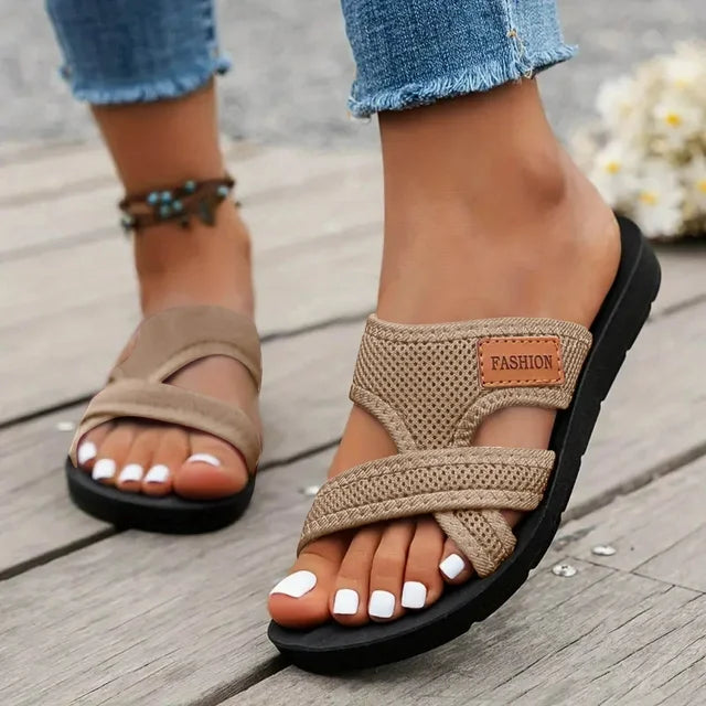 Èvelyne | Sandales confortables qui soulagent les oignons avec élégance