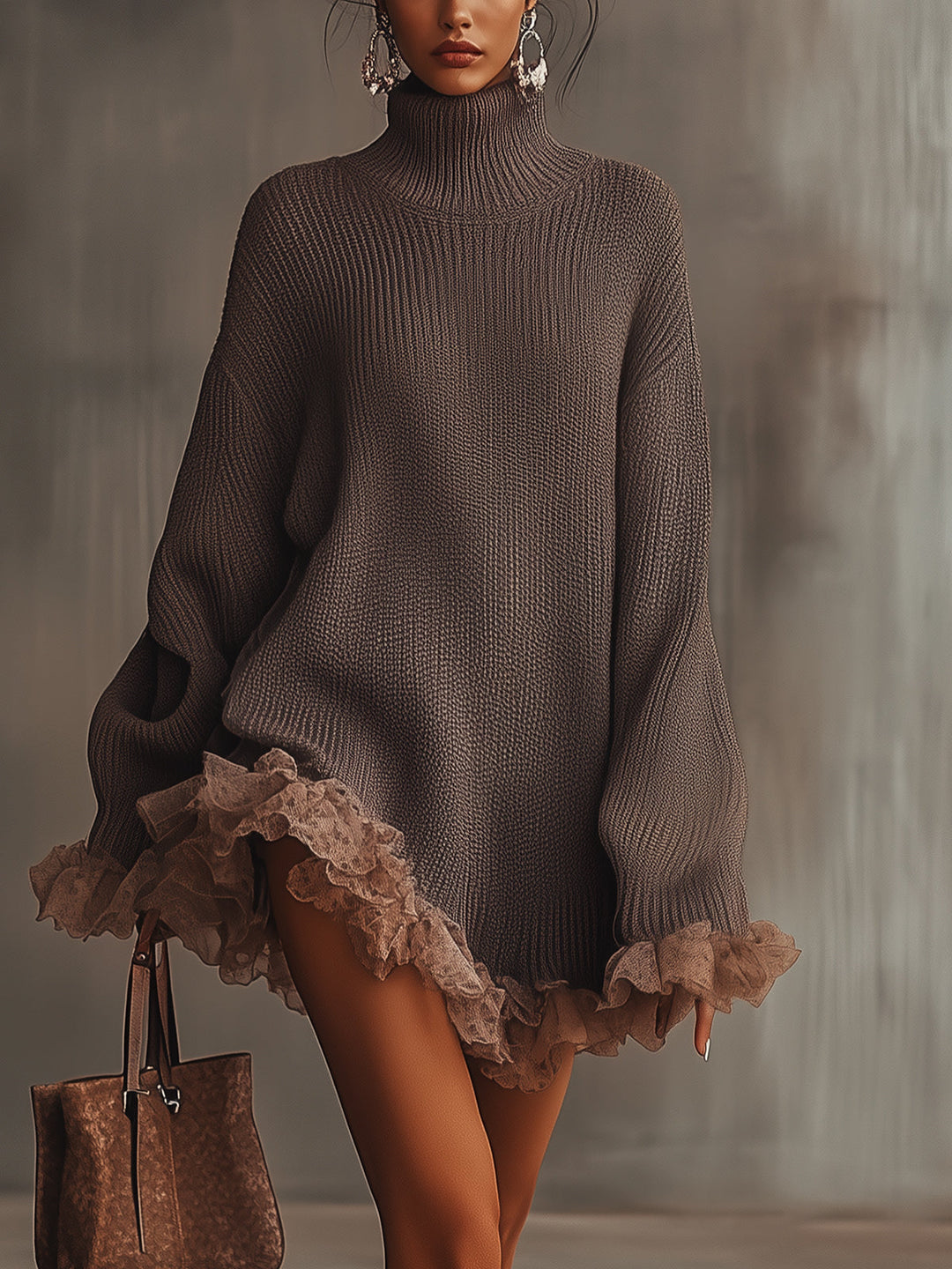 Valesyn™ | Élégante Robe-Pull Décontractée