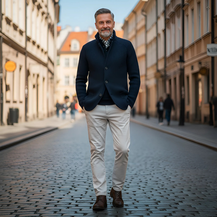 Philippe™ | Le cardigan masculin à l’élégance intemporelle