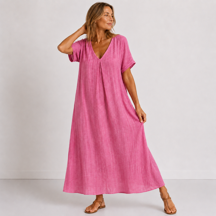 Coralie | Robe longue fluide