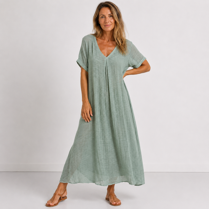 Coralie | Robe longue fluide