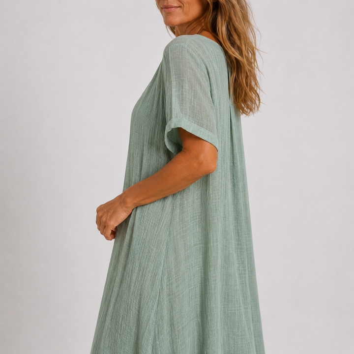 Coralie | Robe longue fluide