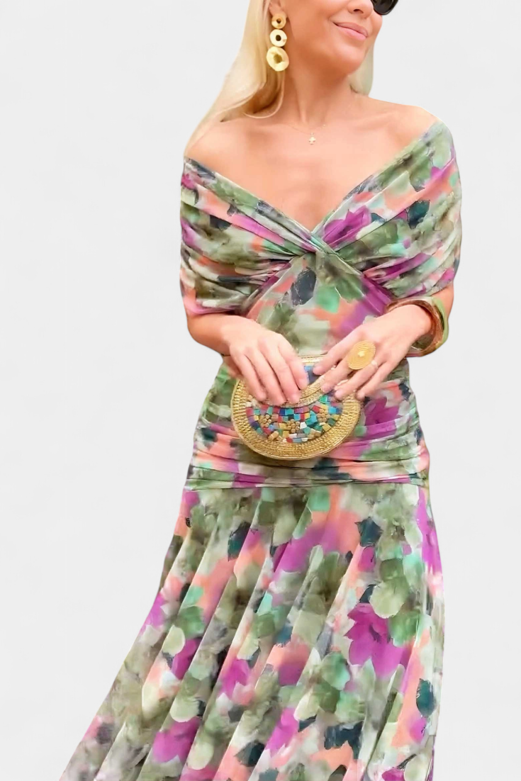 Fiona | Robe Maxi Fleurie