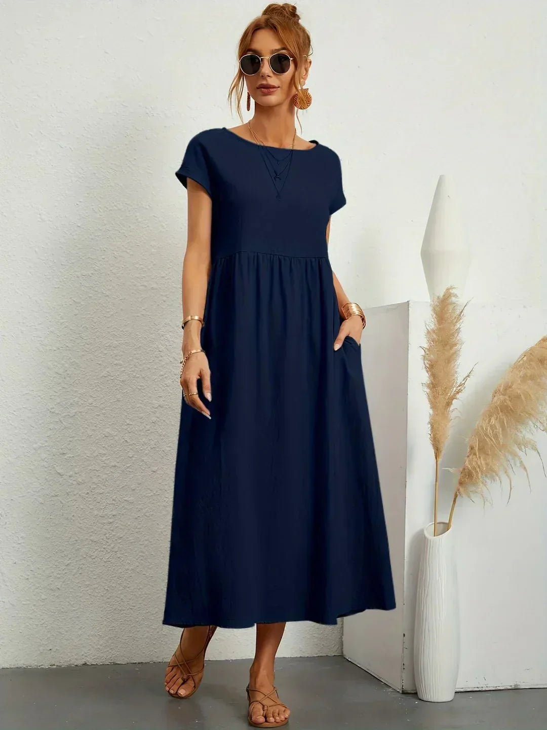 Clara™ | Robe midi fluide élégance intemporelle