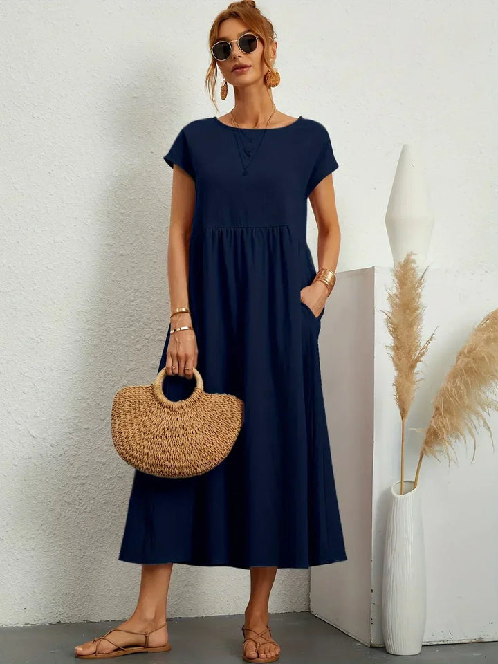 Clara™ | Robe midi fluide élégance intemporelle
