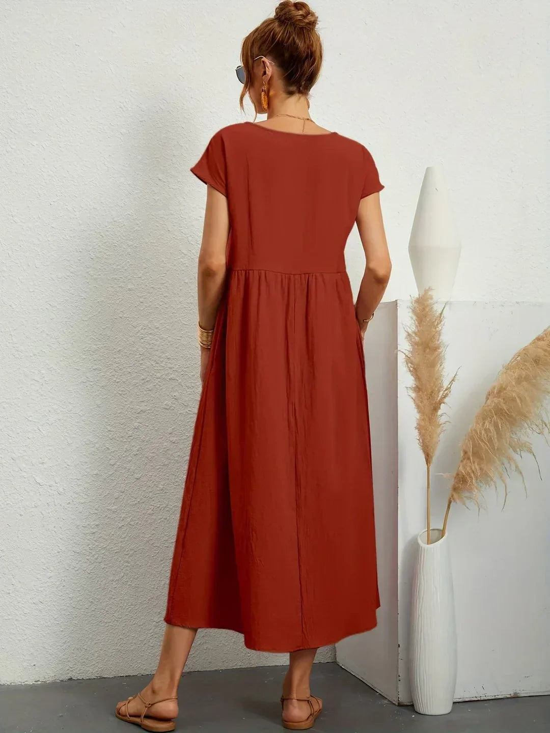 Clara™ | Robe midi fluide élégance intemporelle