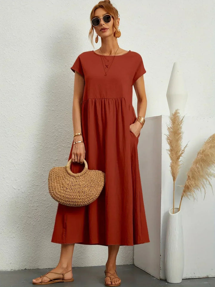 Clara™ | Robe midi fluide élégance intemporelle