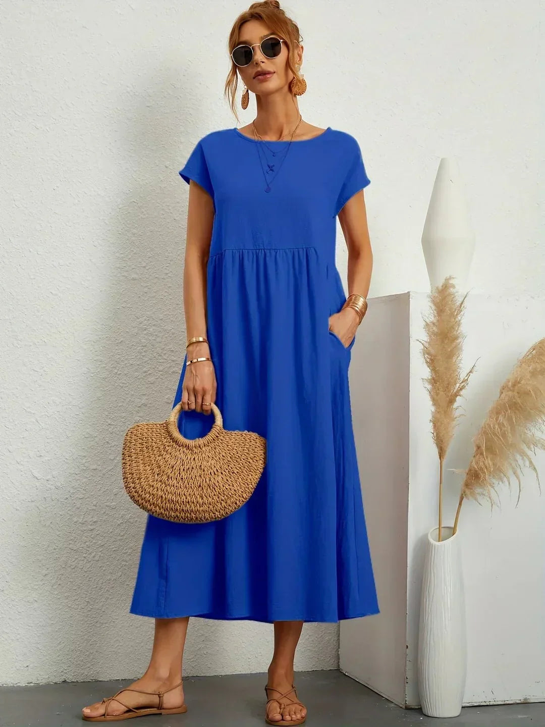 Clara™ | Robe midi fluide élégance intemporelle