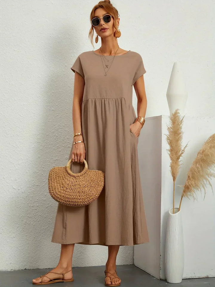 Clara™ | Robe midi fluide élégance intemporelle