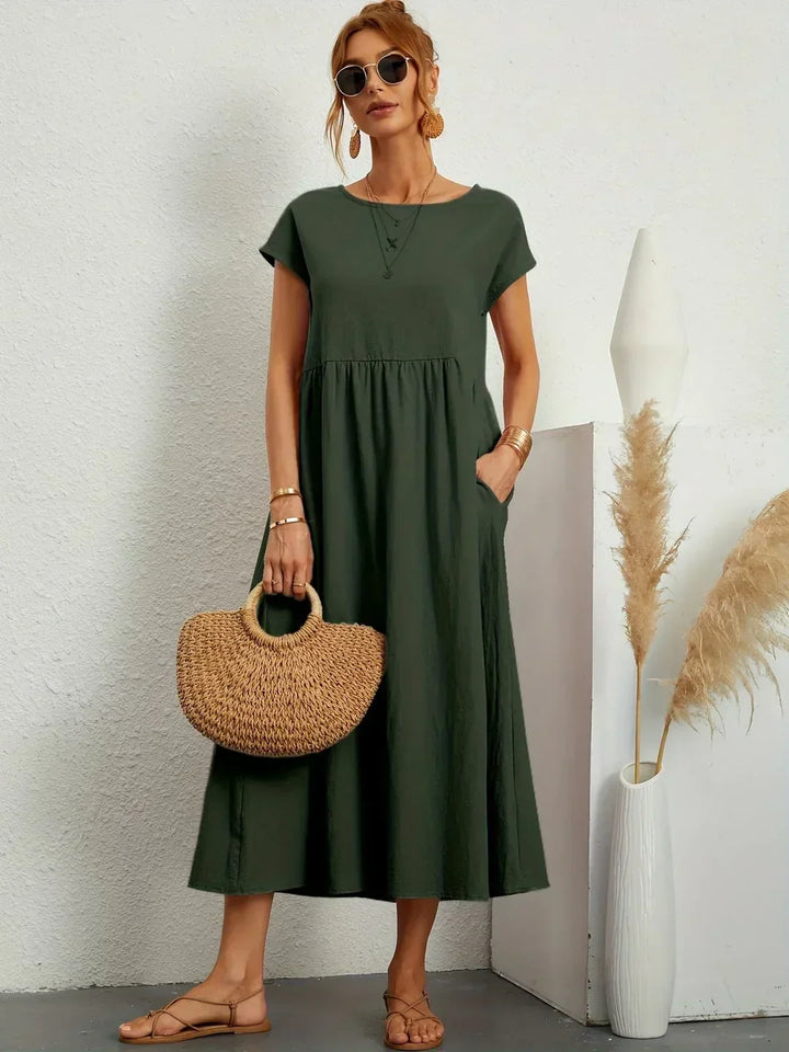 Clara™ | Robe midi fluide élégance intemporelle
