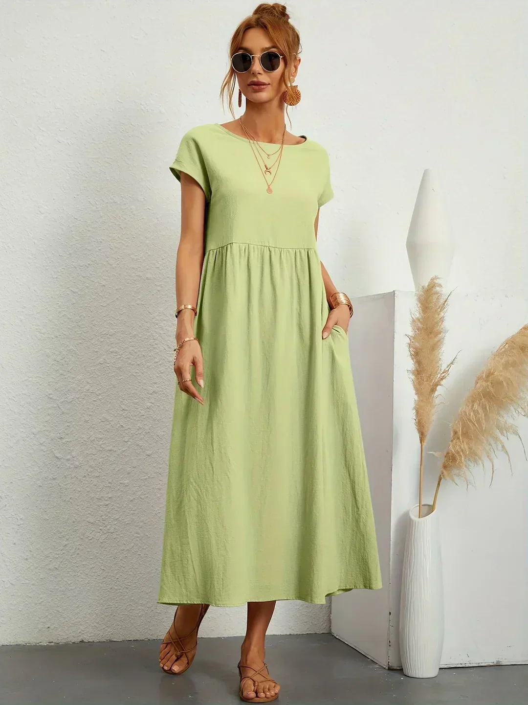 Clara™ | Robe midi fluide élégance intemporelle