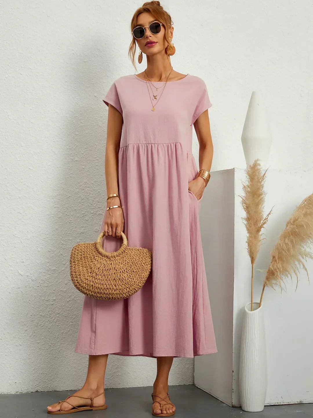 Clara™ | Robe midi fluide élégance intemporelle