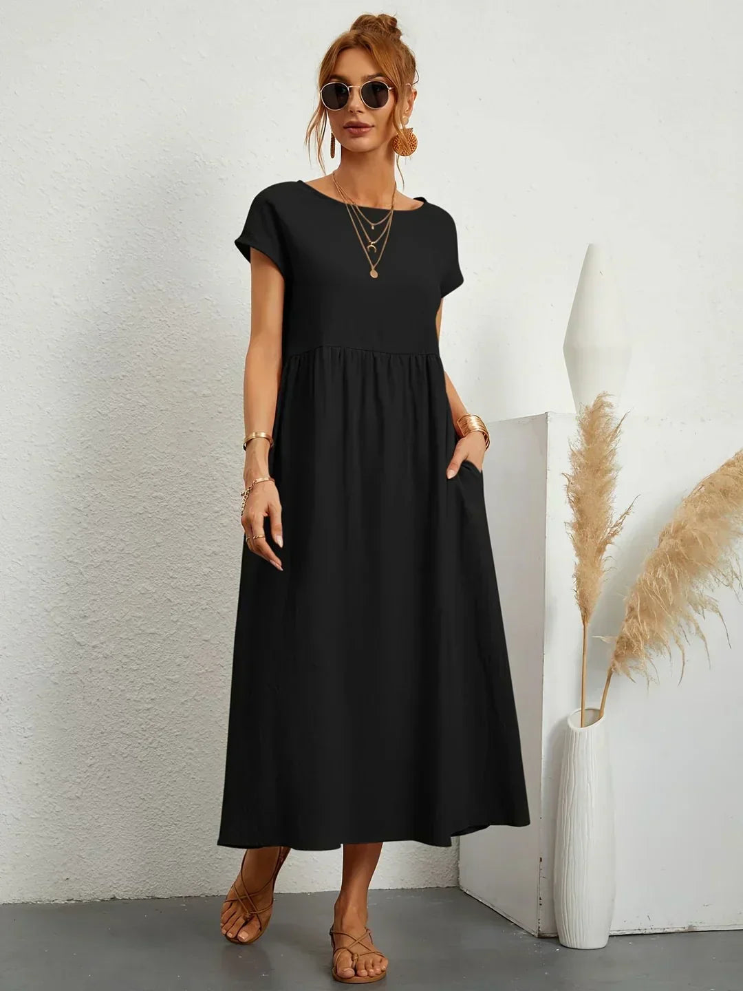 Clara™ | Robe midi fluide élégance intemporelle