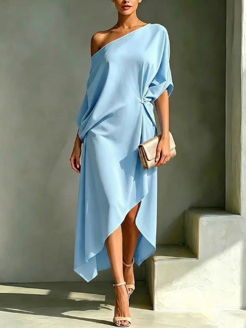 Laurence | Robe élégante asymétrique