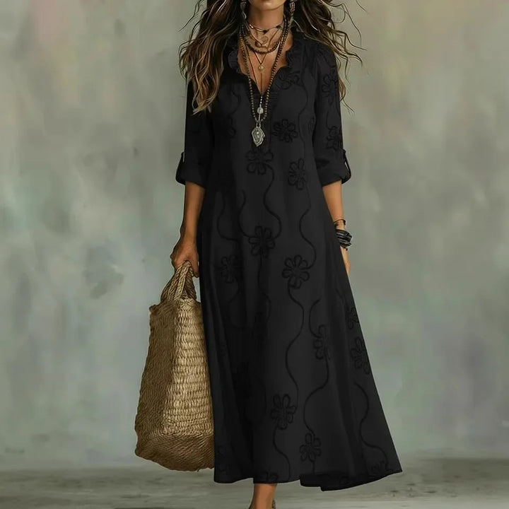 Sienna™ | Robe d'été à fleurs camouflante pour le ventre