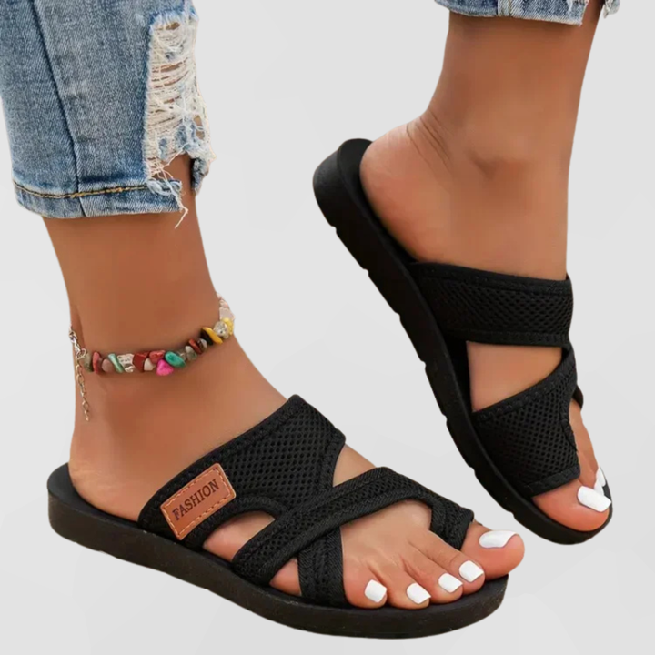 Èvelyne | Sandales confortables qui soulagent les oignons avec élégance