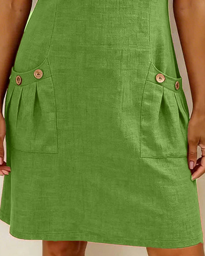 Florence | Robe en coton avec fermeture éclair