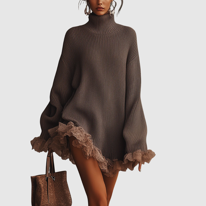 Valesyn™ | Élégante Robe-Pull Décontractée